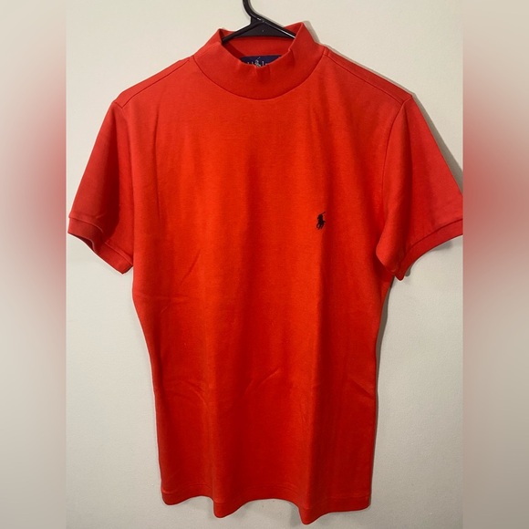 Ralph Lauren Tops - ralph lauren Women Red mock neck Size L.in Excellent Condition